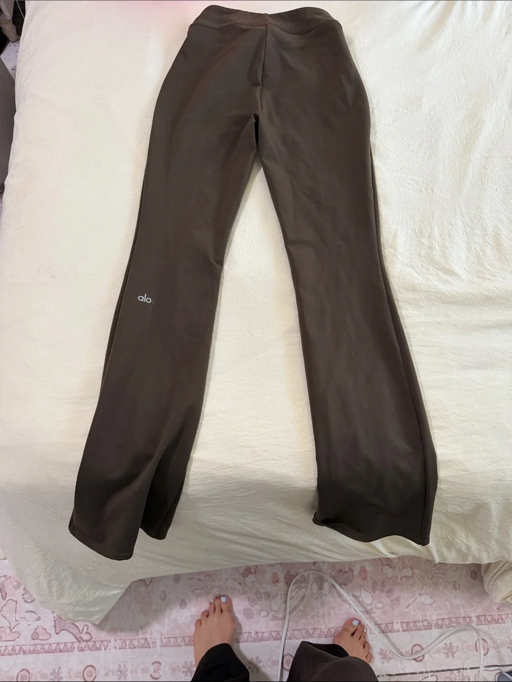 ALO Yoga Dark Brown Boot-Cut Flare Pants